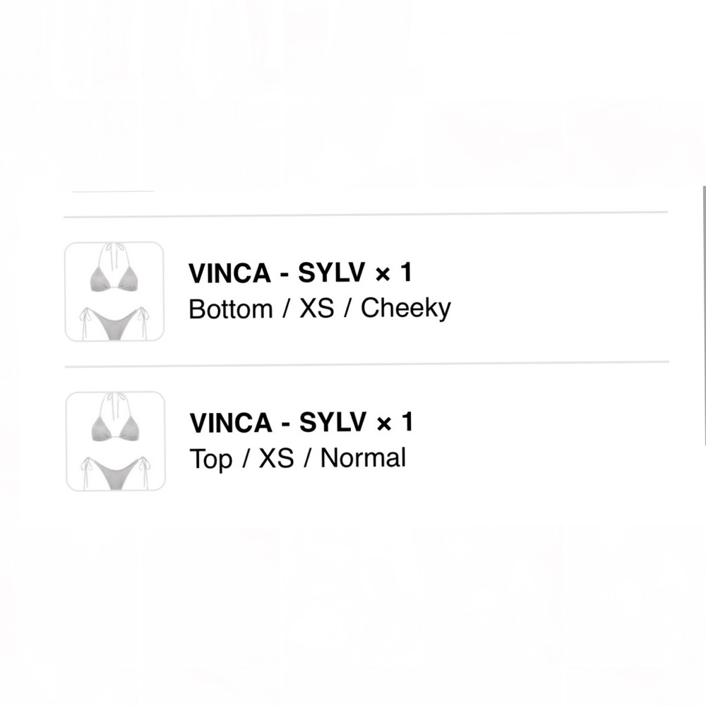 Triangl Vinca Silver Set - Picture 5 of 8